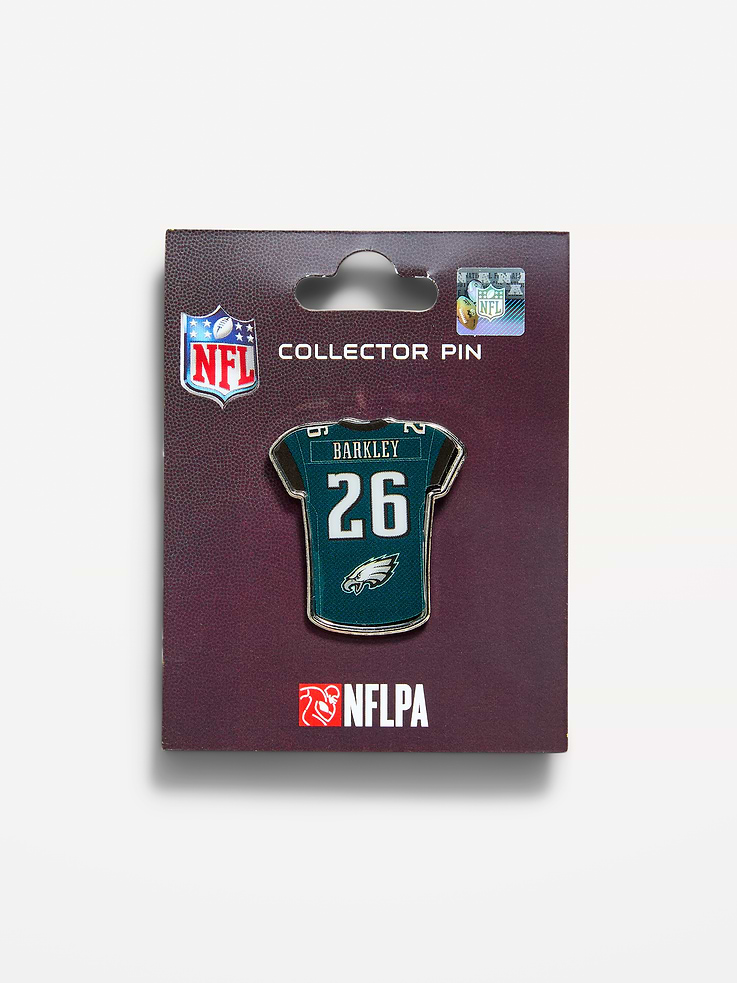 Image 1 of 1, player shaped pin, butterfly clasp pin back for a secure seal, Product #1187490