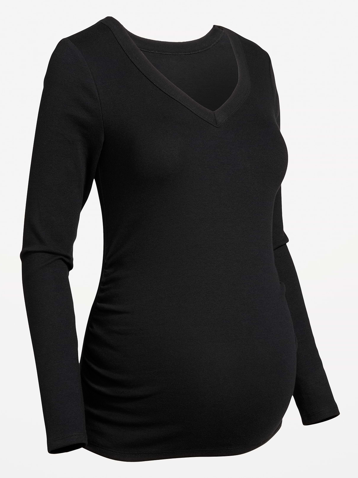 Image 2 of 2, Maternity Snug Long-Sleeve V-Neck T-Shirt