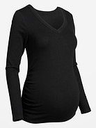 Image 2 of 2, Maternity Snug Long-Sleeve V-Neck T-Shirt