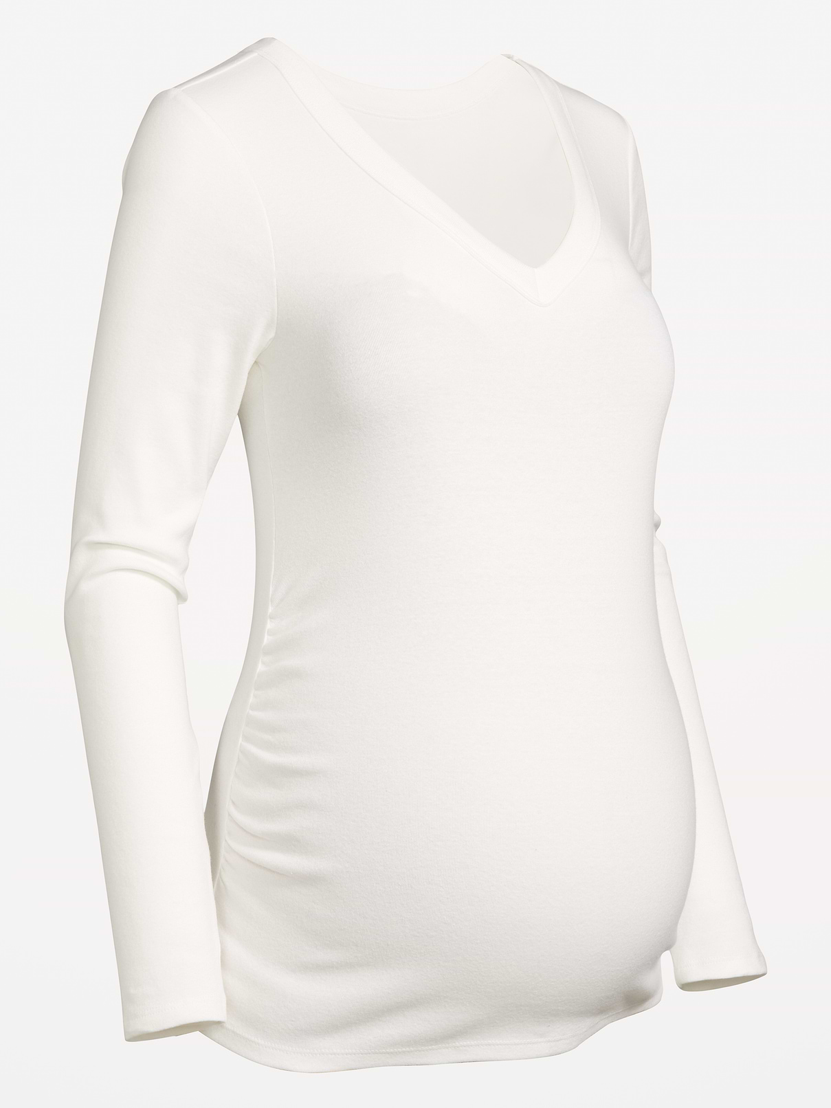 Image 2 of 2, Maternity Snug Long-Sleeve V-Neck T-Shirt