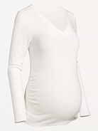 Image 2 of 2, Maternity Snug Long-Sleeve V-Neck T-Shirt