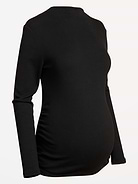 Image 2 of 2, Maternity Mock-Neck Long-Sleeve T-Shirt