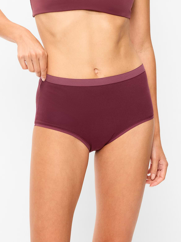 High-Waisted Everyday Brief Cotton Underwear