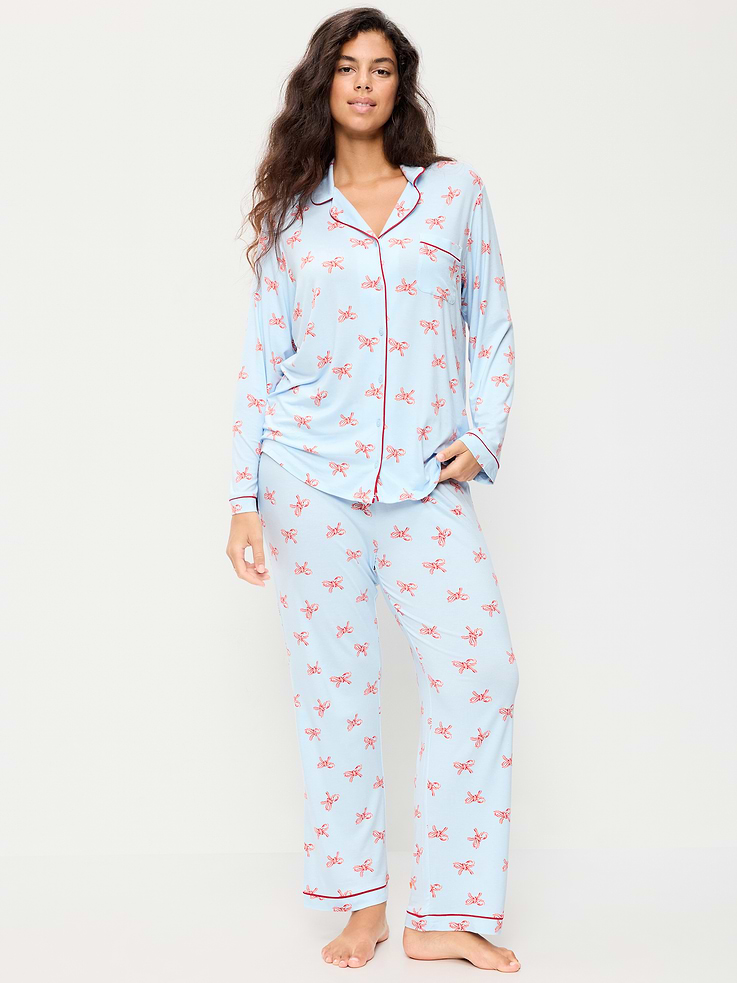 Image 5 of 8, Sunday Sleep Knit Jersey Pant Set