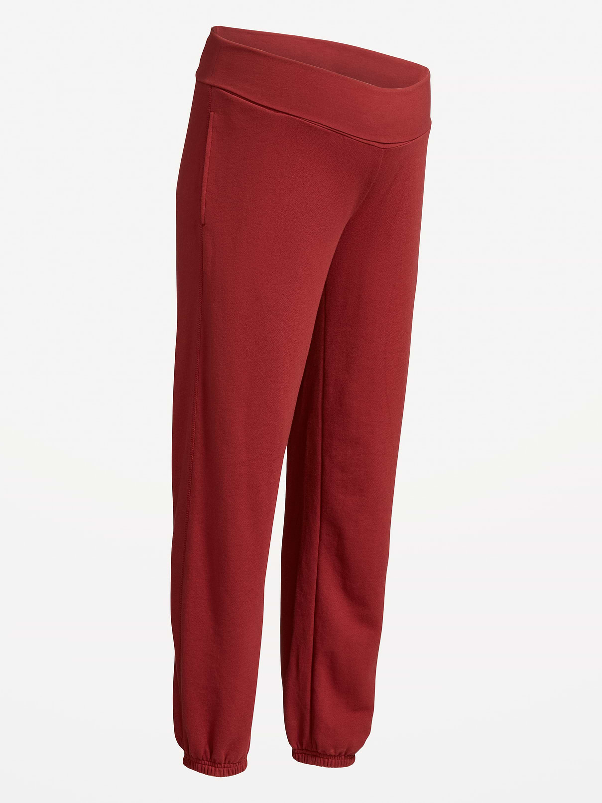 Image 2 of 2, Maternity Rollover-Waist Fleece Jogger