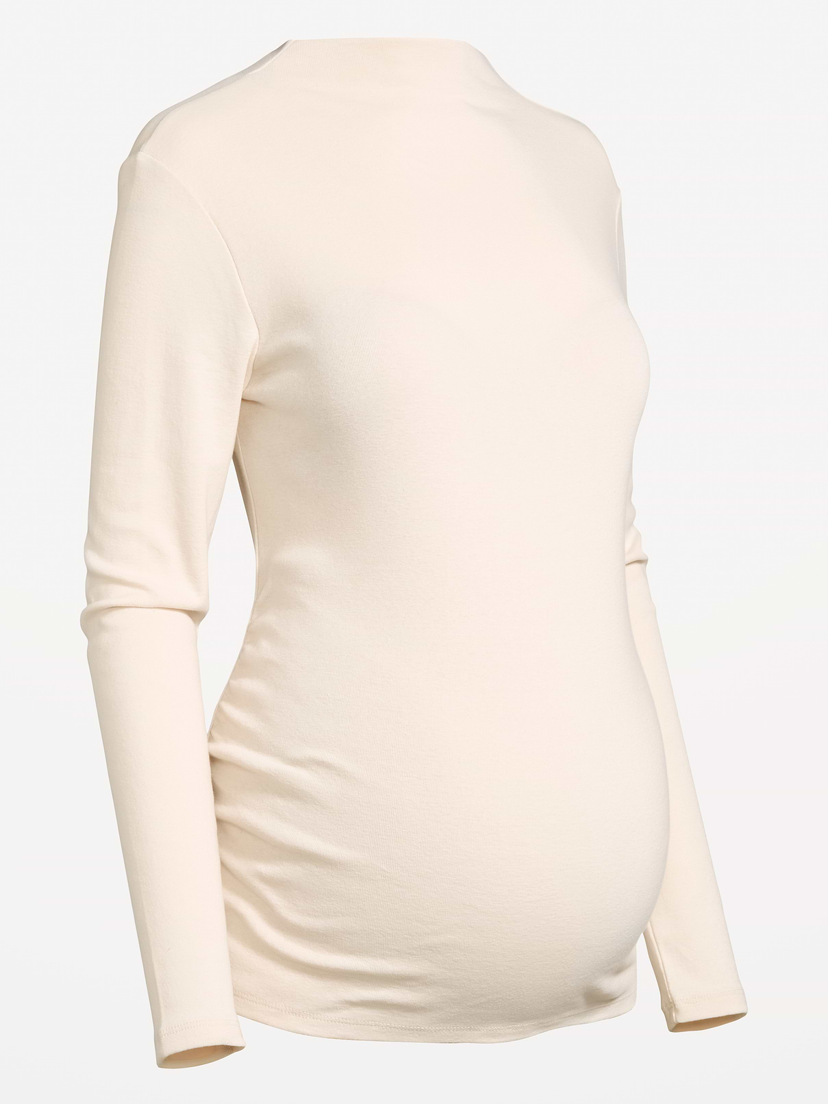 Image 2 of 2, Maternity Mock-Neck Long-Sleeve T-Shirt