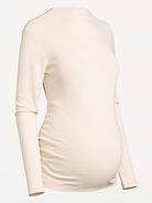 Image 2 of 2, Maternity Mock-Neck Long-Sleeve T-Shirt