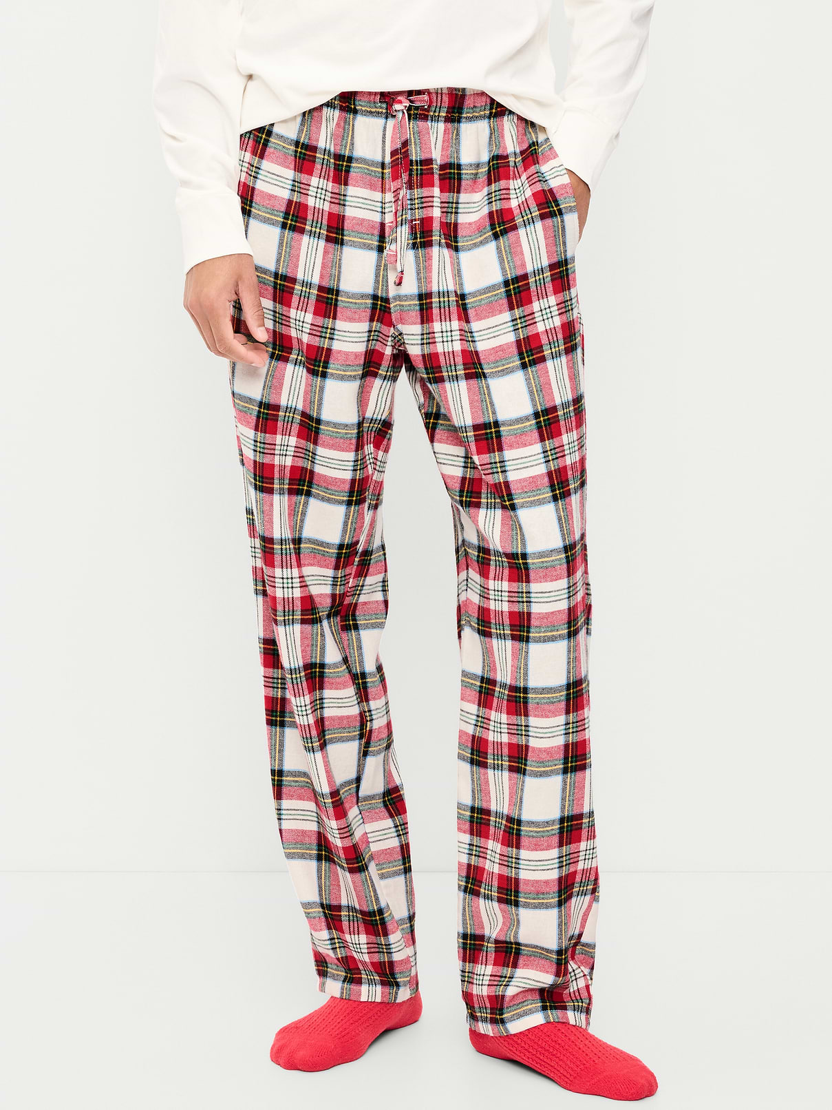 Image 1 of 3, elastic-drawstring waist, faux fly, on-seam hip pockets, Product #905031