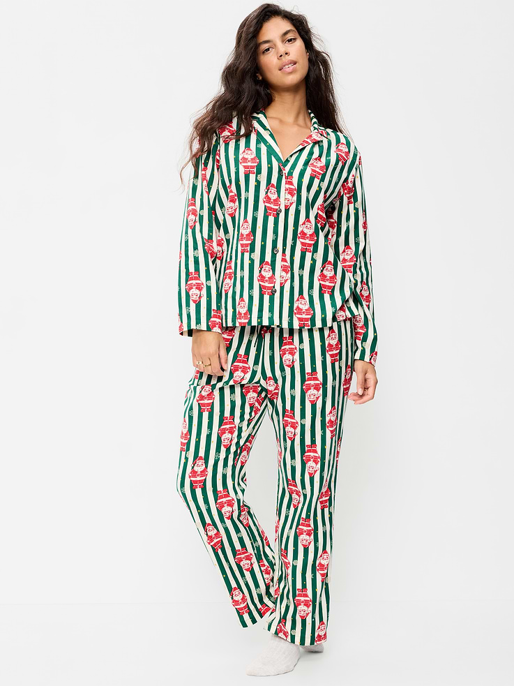 Image 5 de 8, Pyjama en flanelle à motif pour femme