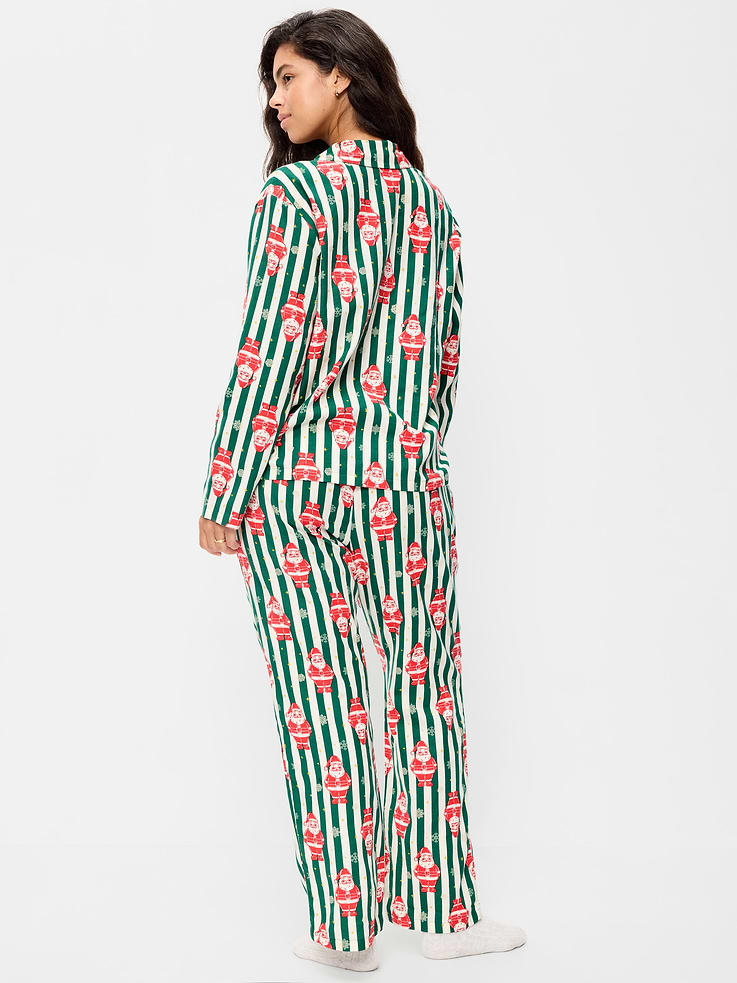 Image 6 de 8, Pyjama en flanelle à motif pour femme
