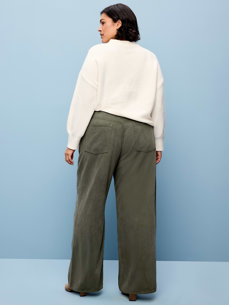 Image 8 of 8, High-Waisted Baggy Wide-Leg Jeans