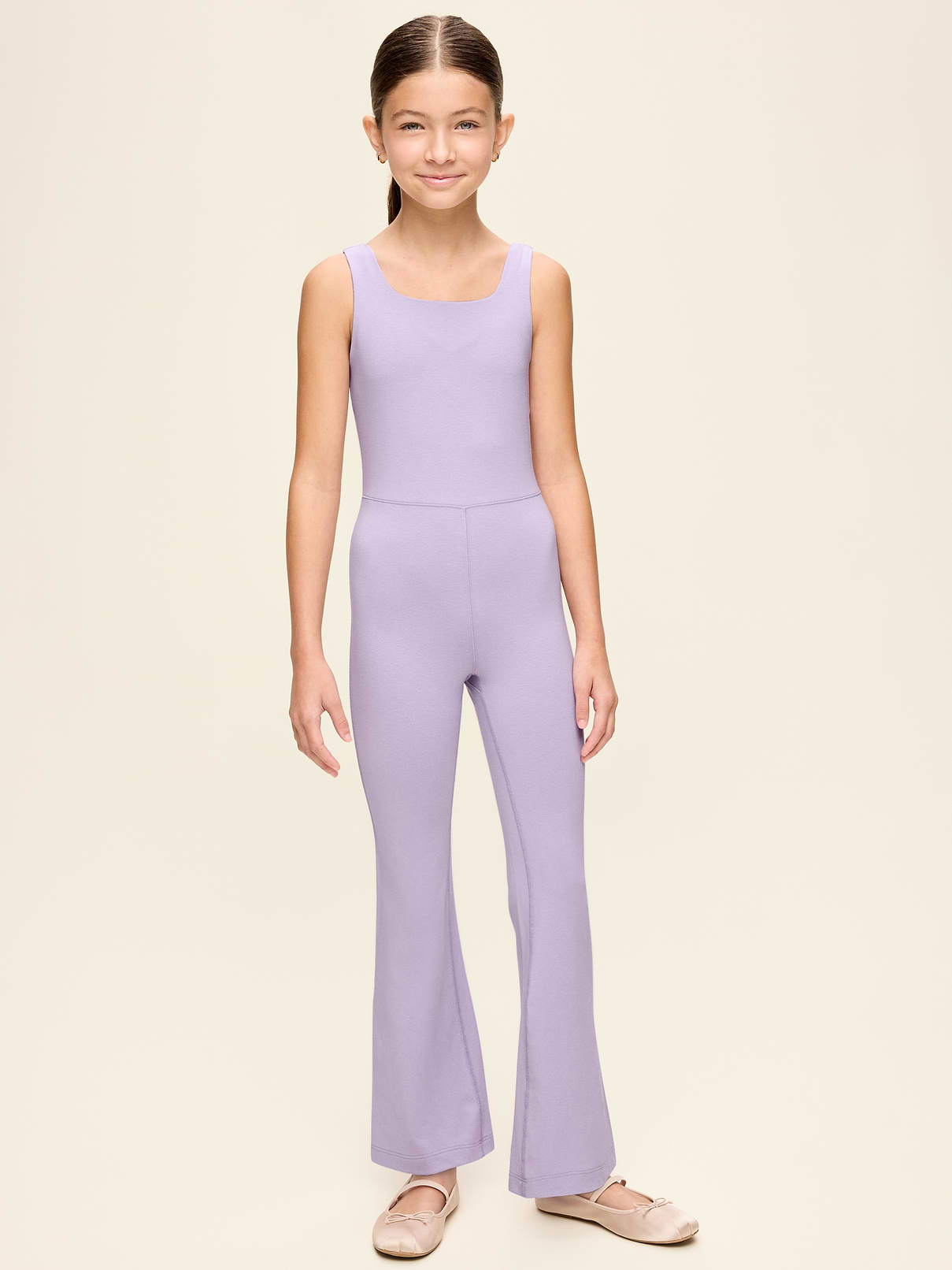 Image number 1 showing, Sleeveless PowerChill Twist-Back Jumpsuit for Girls