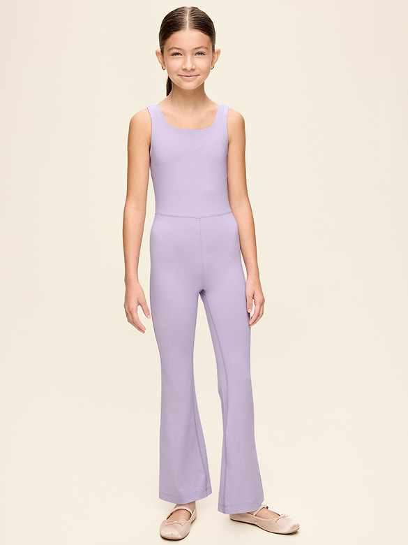 Sleeveless PowerChill Twist-Back Jumpsuit for Girls