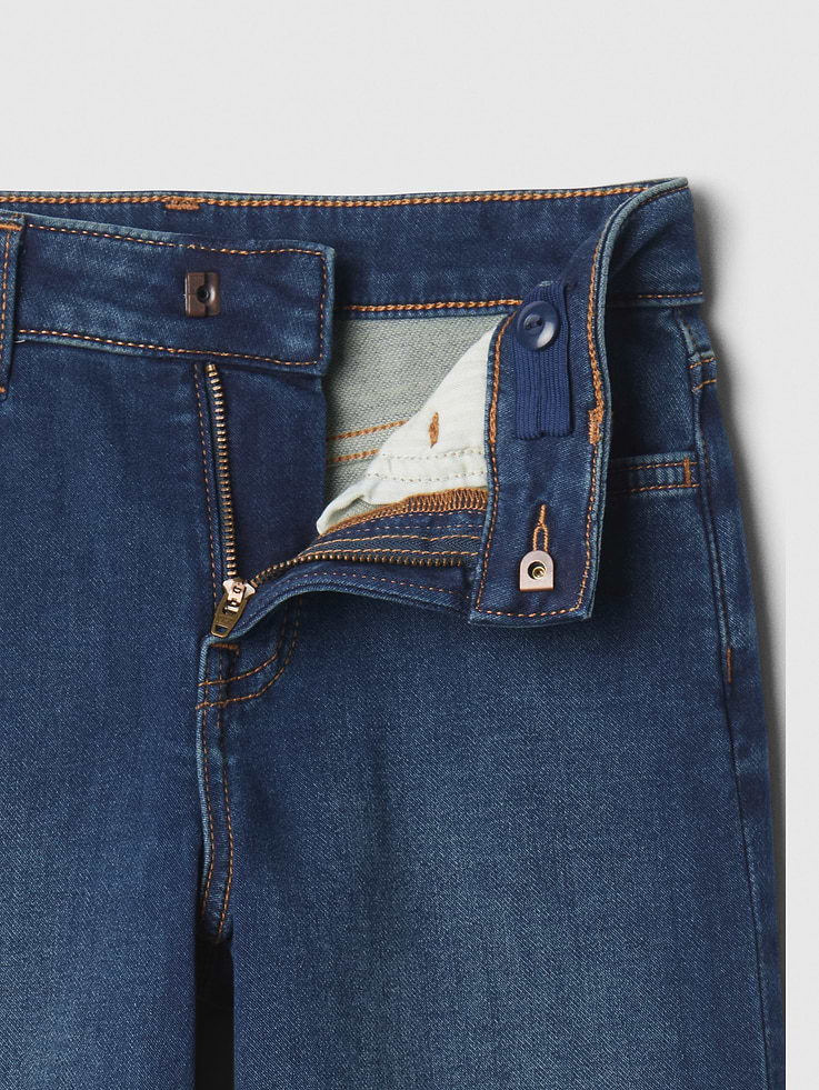 Image 3 of 4, Kids High Rise Wide-Leg Ankle Sweatpant Jeans