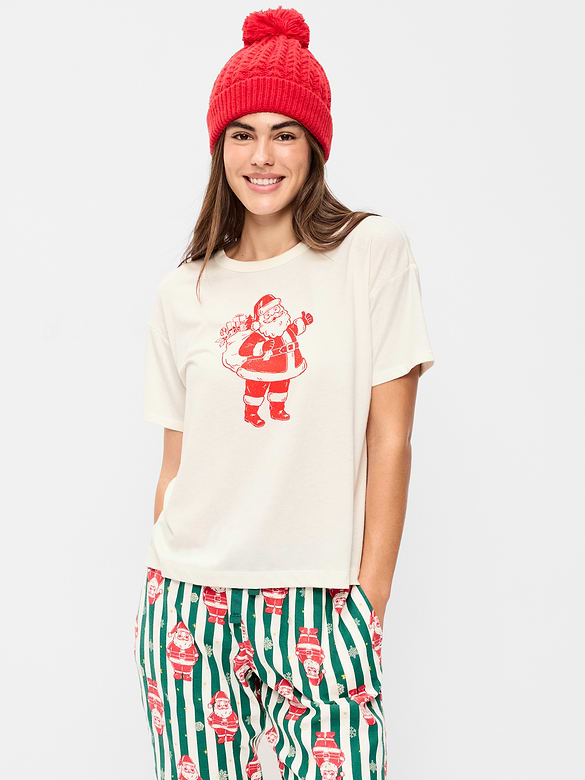 Short-Sleeve Graphic Pajama T-Shirt