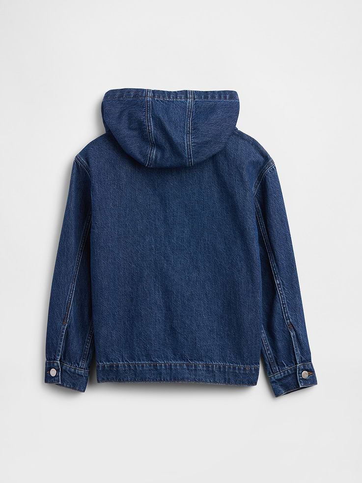 Image 4 of 4, Kids Denim Utility Jacket