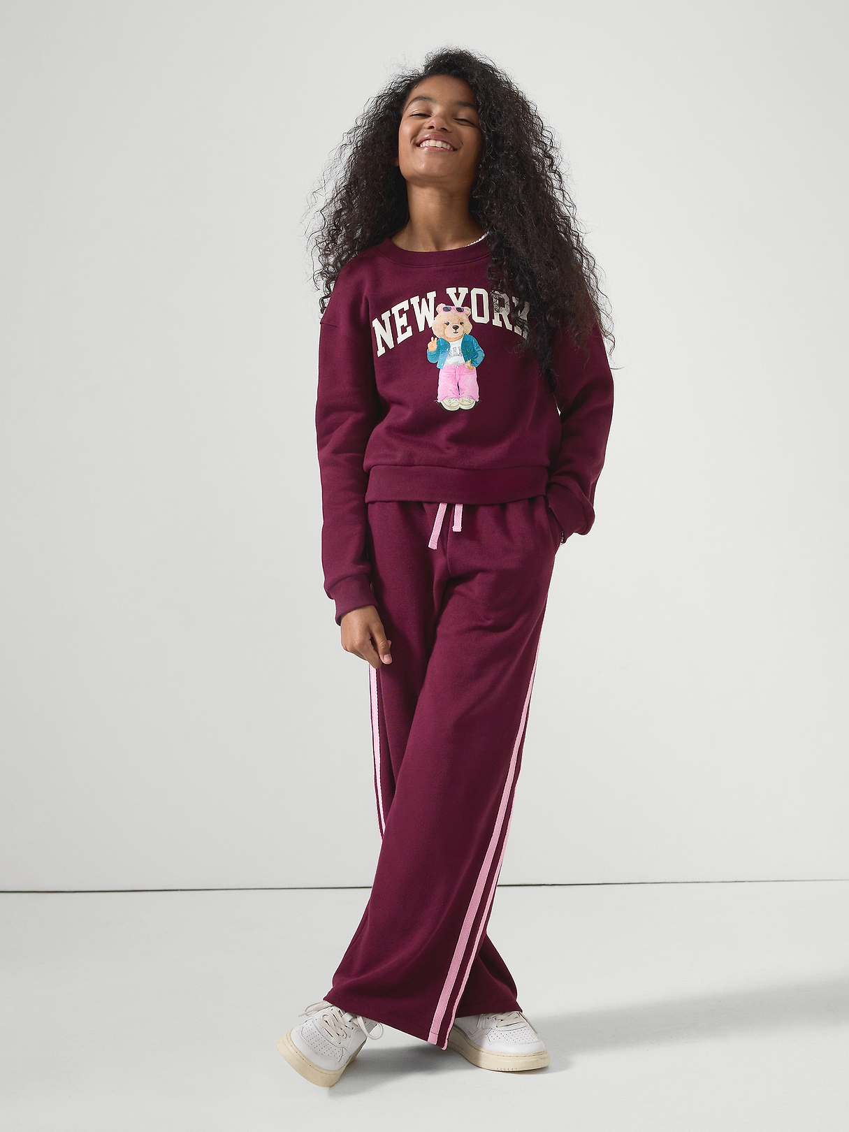 Kids Relaxed Wedge Crewneck Sweatshirt | Gap Factory