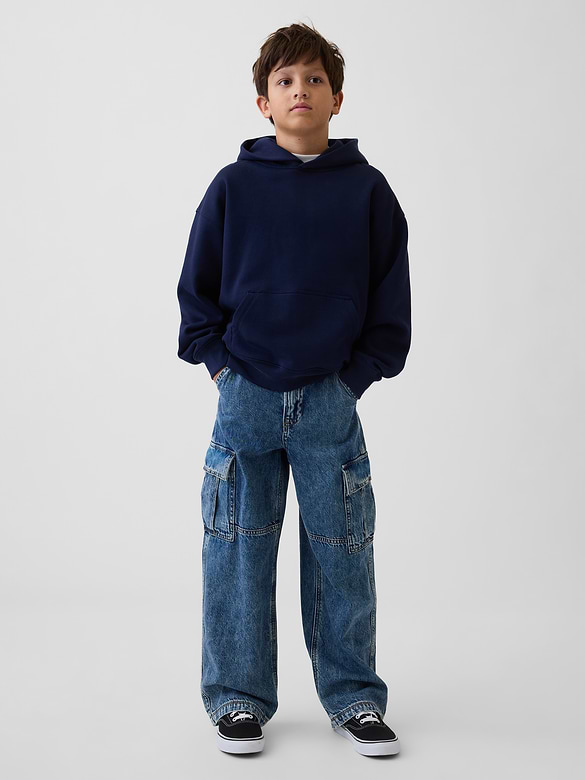 Kids Baggy Cargo Jeans
