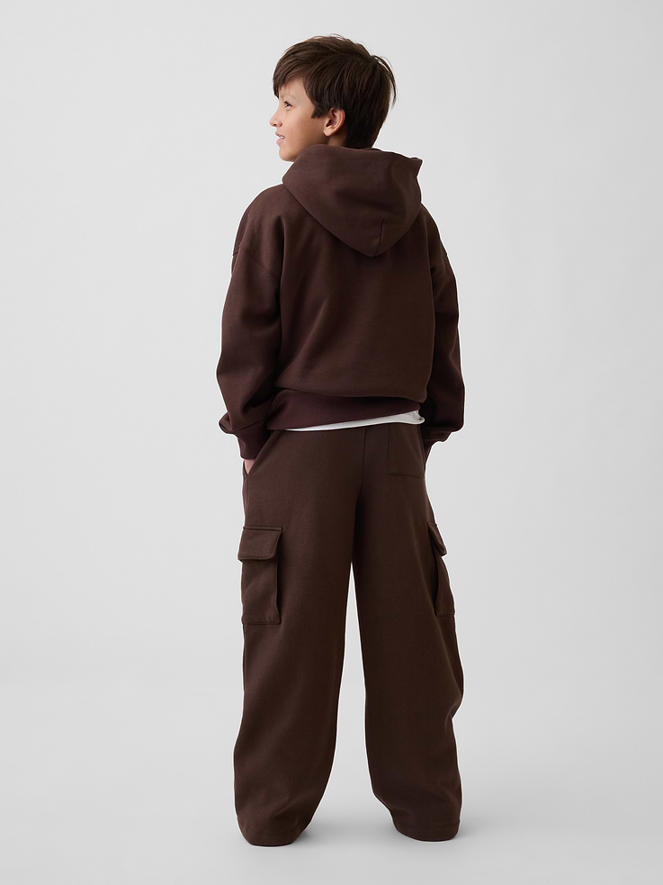 Image number 3 showing, Kids VintageSoft Baggy Cargo Sweatpants