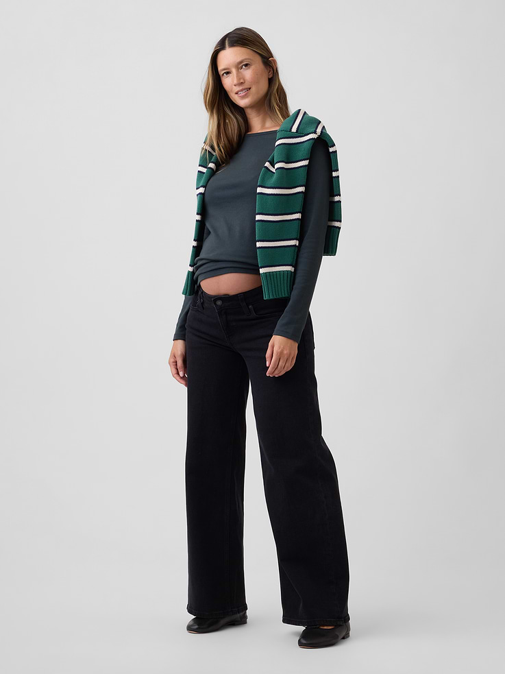 Image number 3 showing, Maternity Modern Boatneck T-Shirt