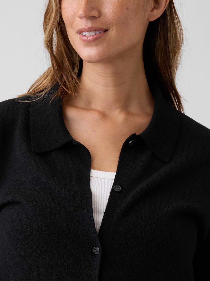 Image number 4 showing, Maternity CashSoft Polo Cardigan