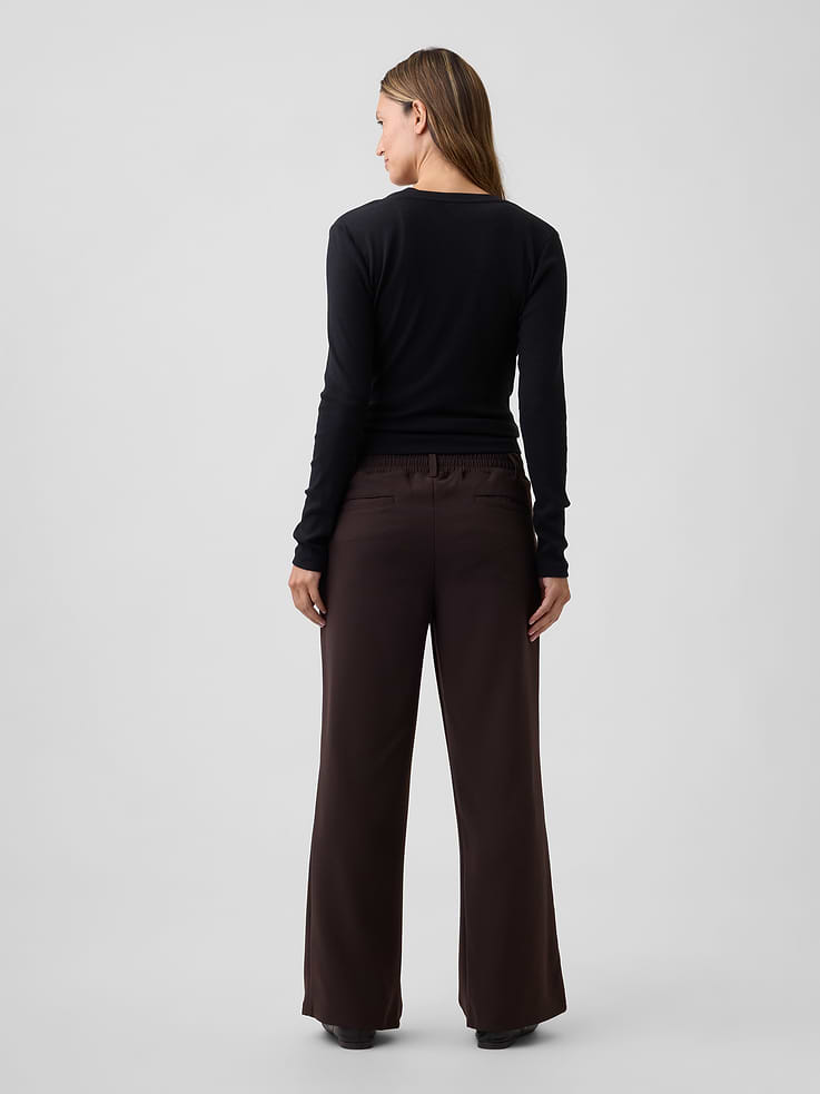 Image number 2 showing, Maternity Under Belly 365 Wide-Leg Trousers