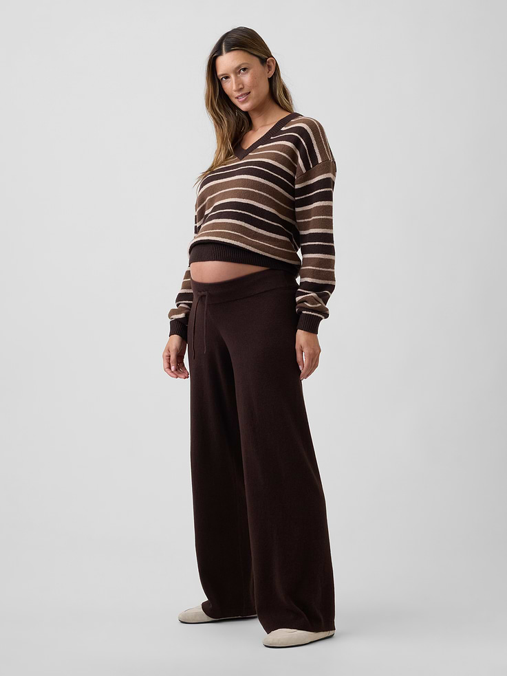 Image number 3 showing, Maternity CashSoft Sweater Pants