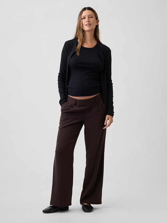 Maternity Under Belly 365 Wide-Leg Trousers