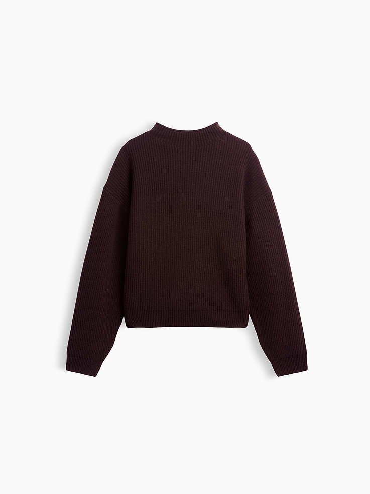 Image number 5 showing, CashSoft Oversized Mockneck Sweater
