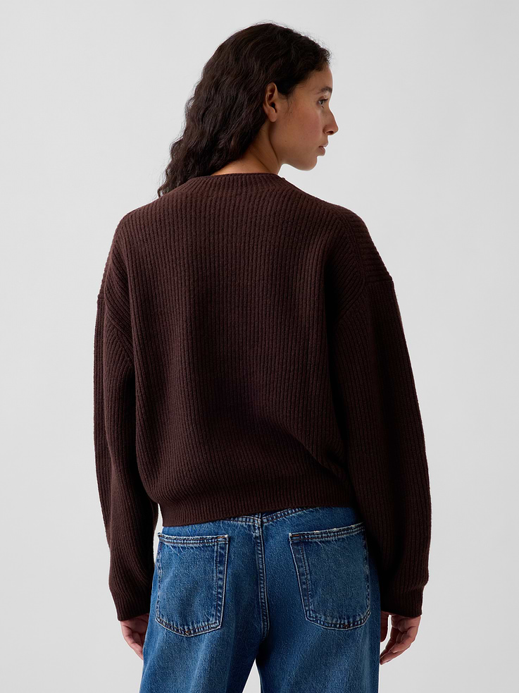 Image number 3 showing, CashSoft Oversized Mockneck Sweater