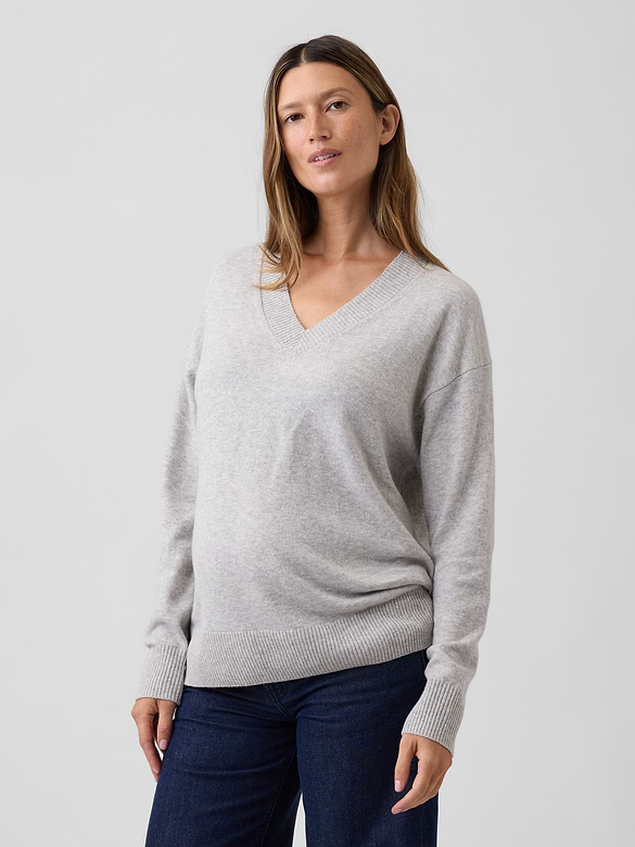 Maternity CashSoft V-Neck Sweater