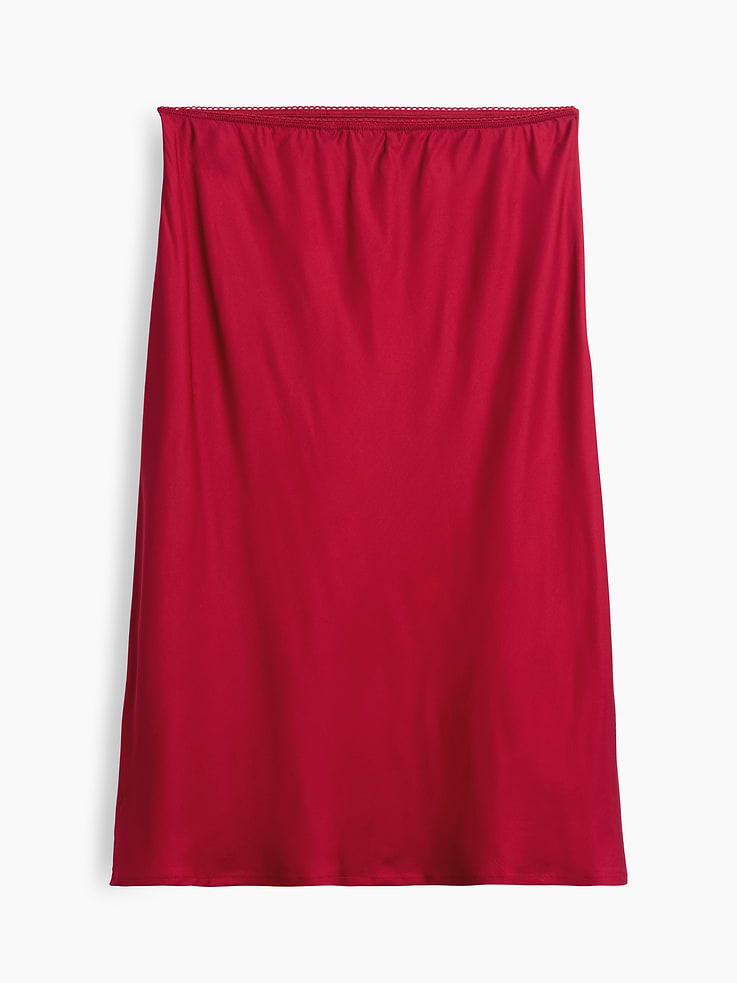 Image 5 of 5, Satin Bias-Cut Skirt