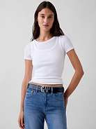 Image number 2 showing, 100% Leather Logo Belt