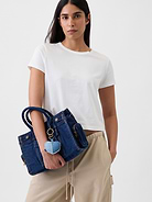 Image number 10 showing, Denim Five Pocket Satchel