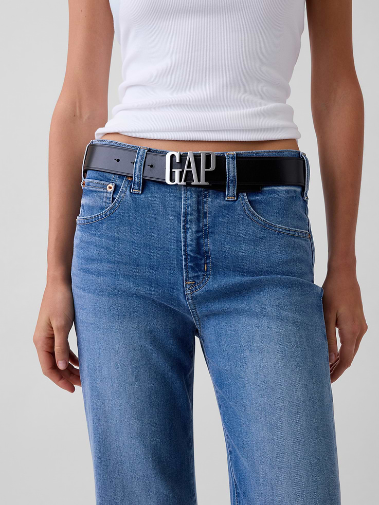 Image number 5 showing, 100% Leather Logo Belt
