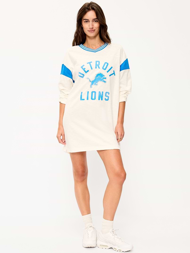 detroit lions jersey dress Oversized Mini Football for Women Ladies dresses
