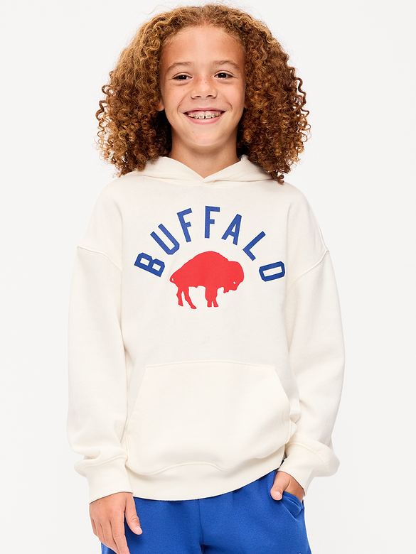 Buffalo Bills Oversized Pullover Hoodie for Boys