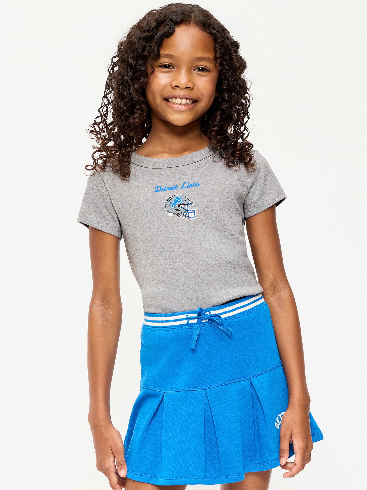 Image number 1 showing, Detroit Lions Fitted Graphic T-Shirt for Girls