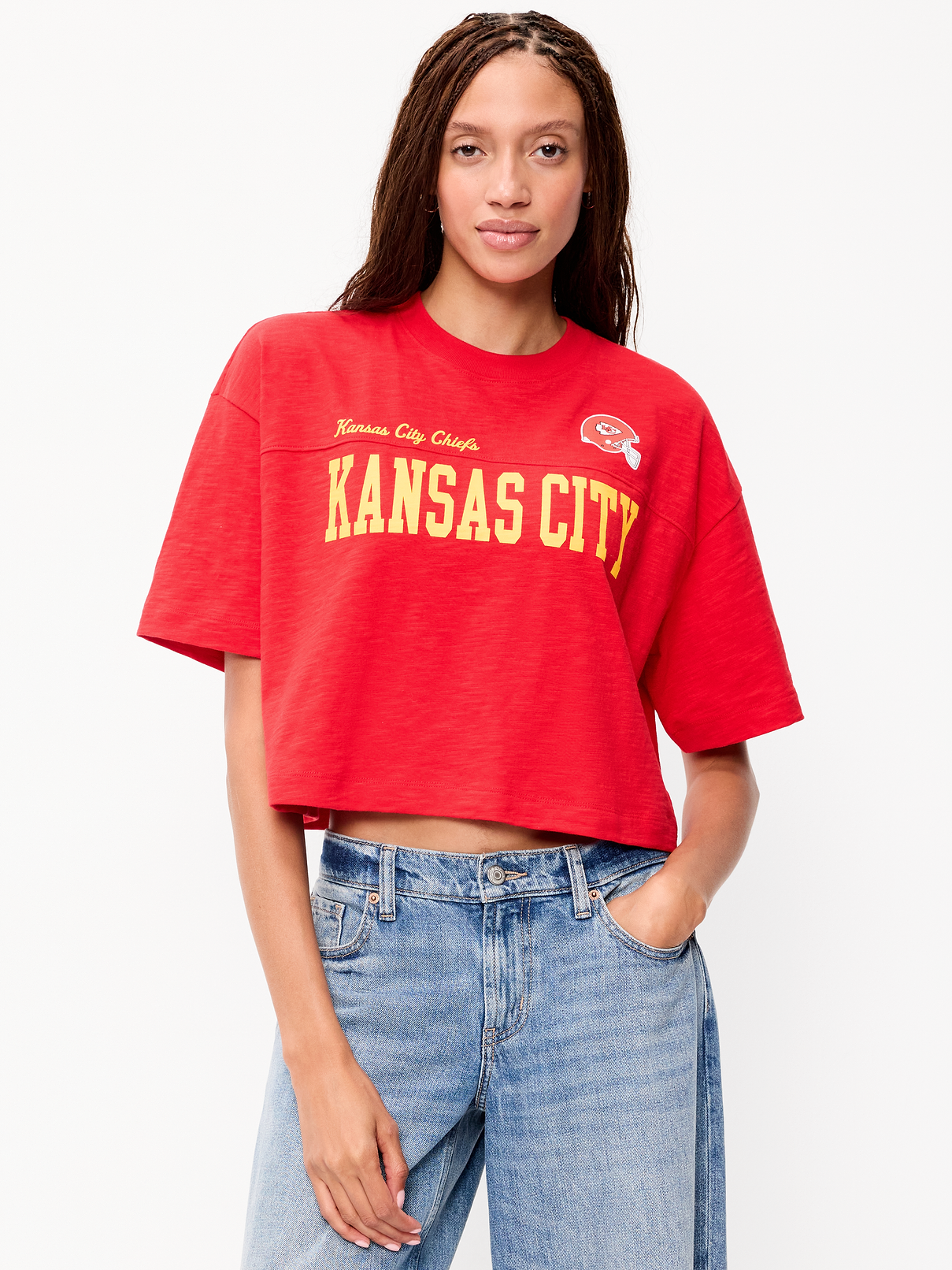 Image number 1 showing, Kansas City Chiefs Vintage Oversized T-Shirt for Women