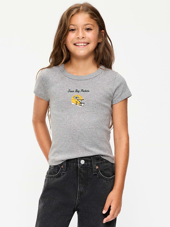 Green Bay Packers Fitted Graphic T-Shirt for Girls