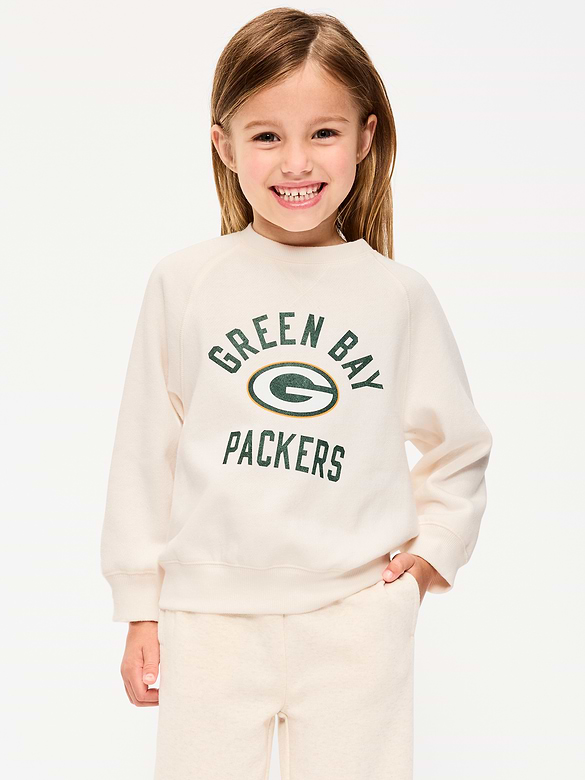 Green Bay Packers Crew-Neck Sweatshirt for Toddler Girls