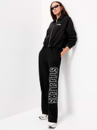 Image number 1 showing, Pittsburgh Steelers Oversized Fleece Bomber Jacket for Women