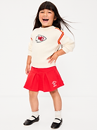 Image number 1 showing, Kansas City Chiefs French Terry Pleated Skort for Toddler Girls