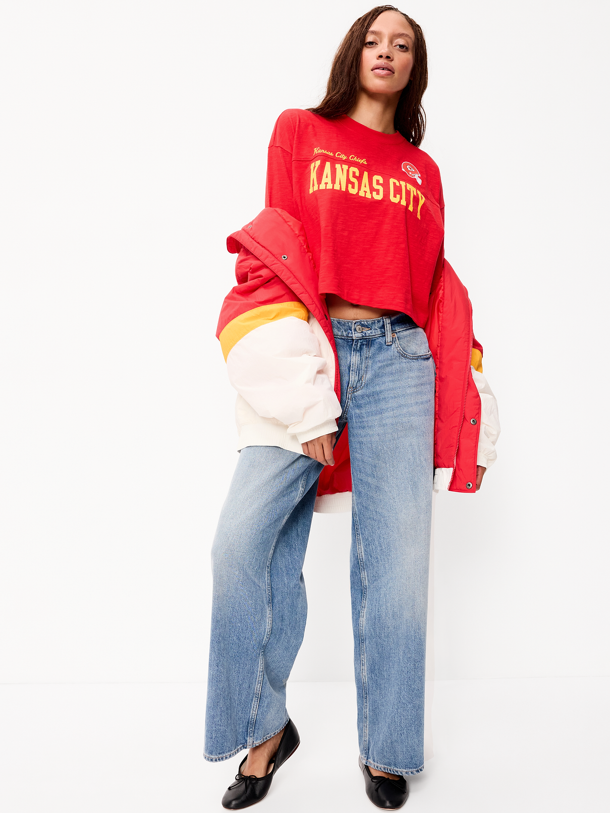 Image number 3 showing, Kansas City Chiefs Vintage Oversized T-Shirt for Women