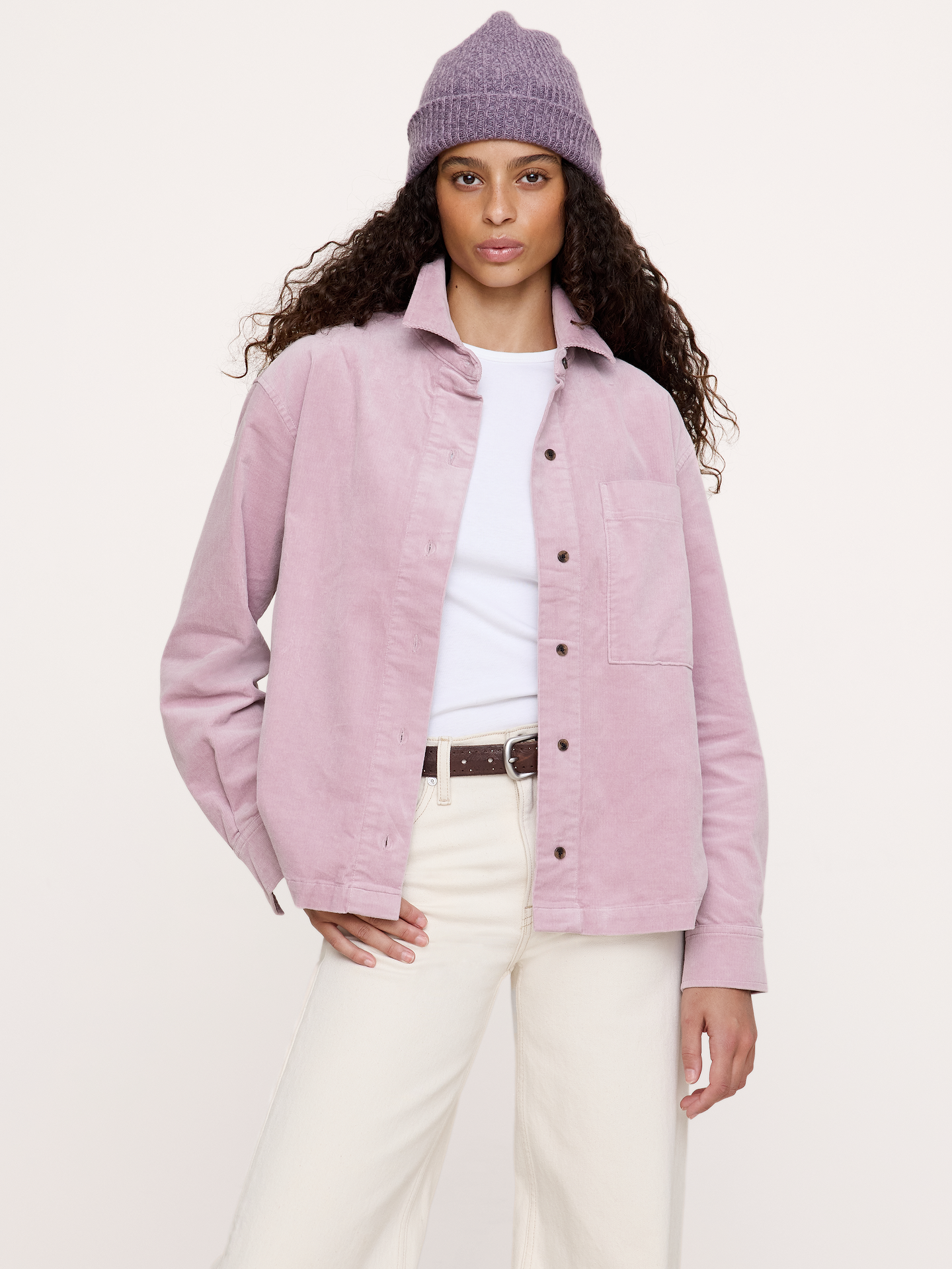 Image number 1 showing, Oversized Stretch-Cotton Utility Shirt