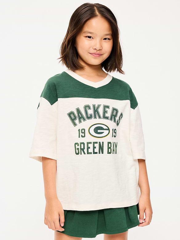 T-shirt surdimensionné à imprimé des Packers de Green Bay pour fille