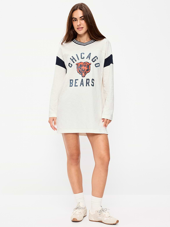 Chicago Bears Oversized Mini Football Dress for Women