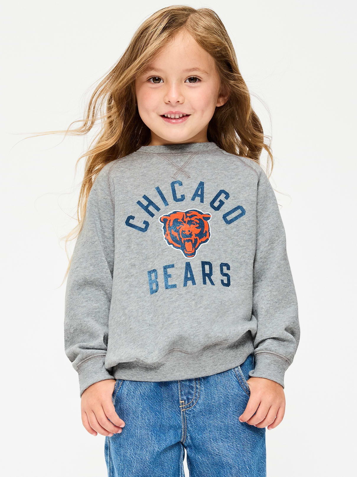 Image number 1 showing, Chicago Bears Crew-Neck Sweatshirt for Toddler Girls