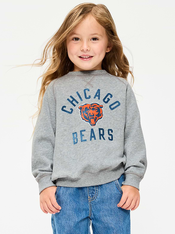 Chicago Bears Crew-Neck Sweatshirt for Toddler Girls