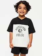 Image number 1 showing, Pittsburgh Steelers Oversized Graphic Football T-Shirt for Toddler Boys